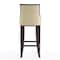 Manhattan Comfort Fifth Avenue Bar Stool in Cream and Walnut (Set of 2) 2-BS007-CR - alternate 3